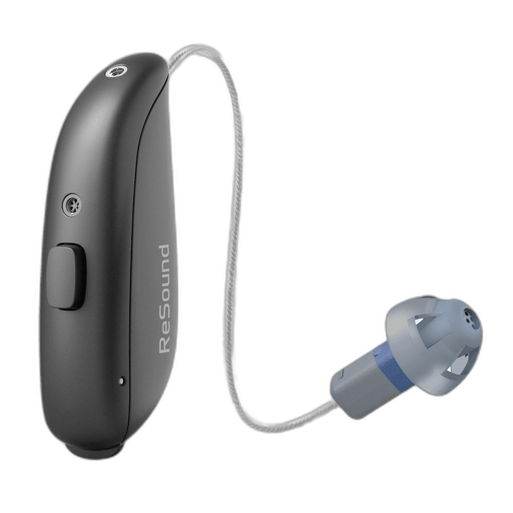 ReSound Nexia receiver-in-ear hearing aid, charcoal