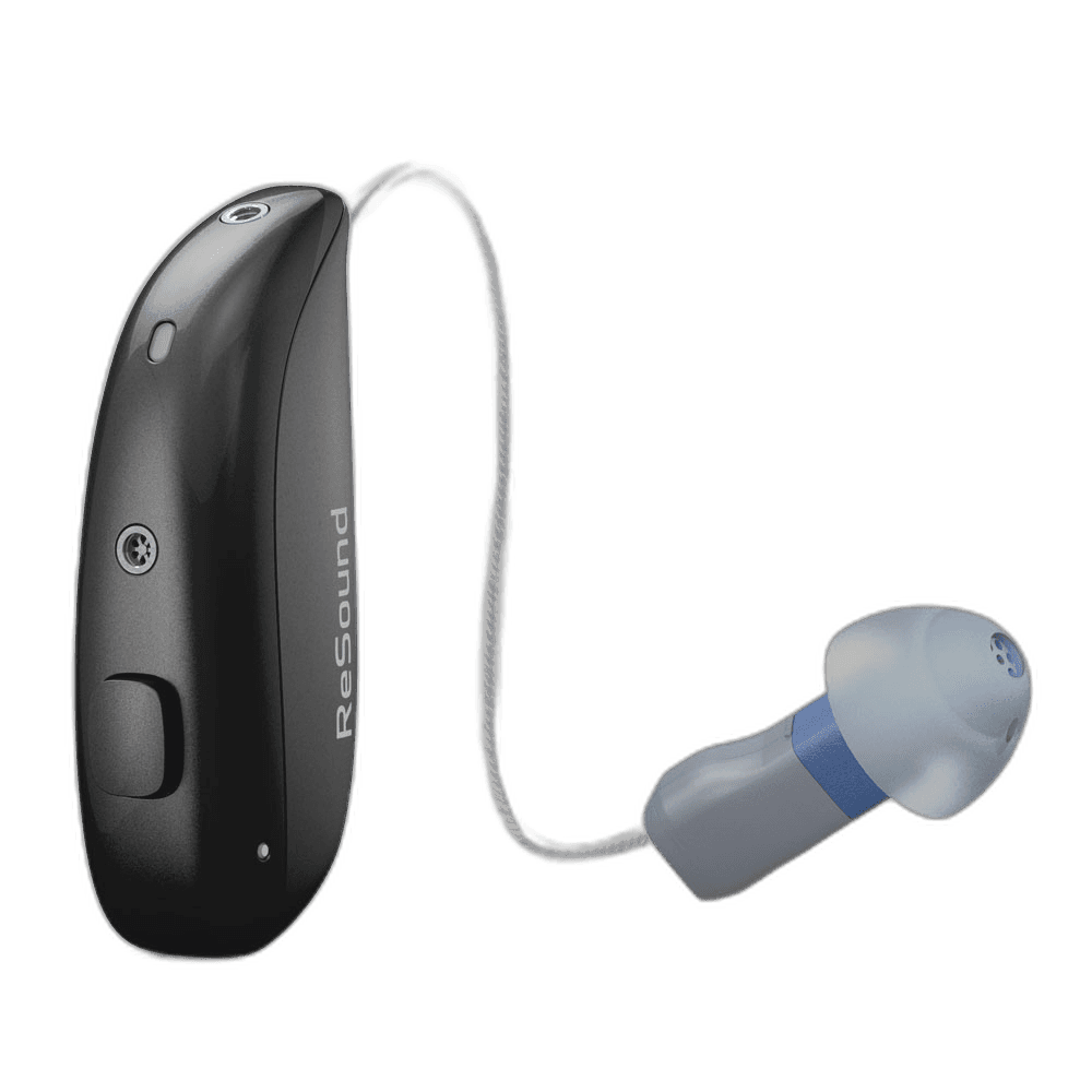 ReSound Nexia receiver-in-ear hearing aid, dark grey