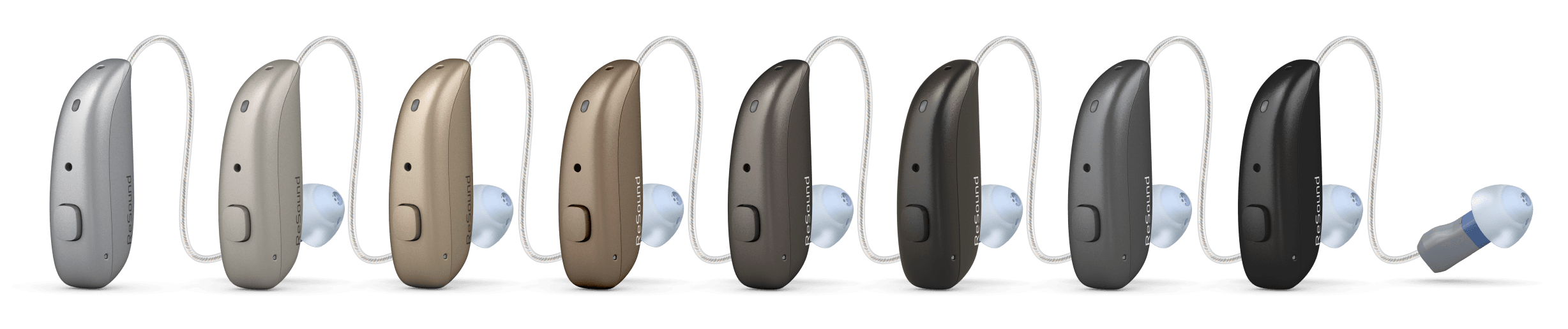 ReSound receiver-in-ear colour range