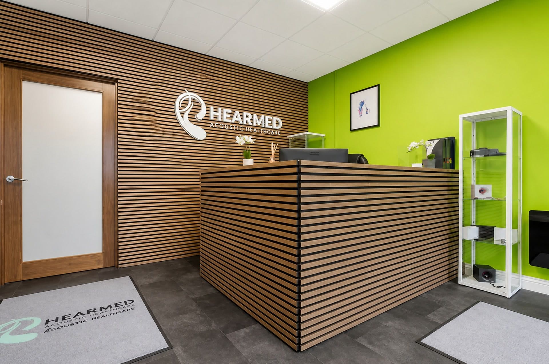 HearMed Tullamore clinic reception on Patrick Street