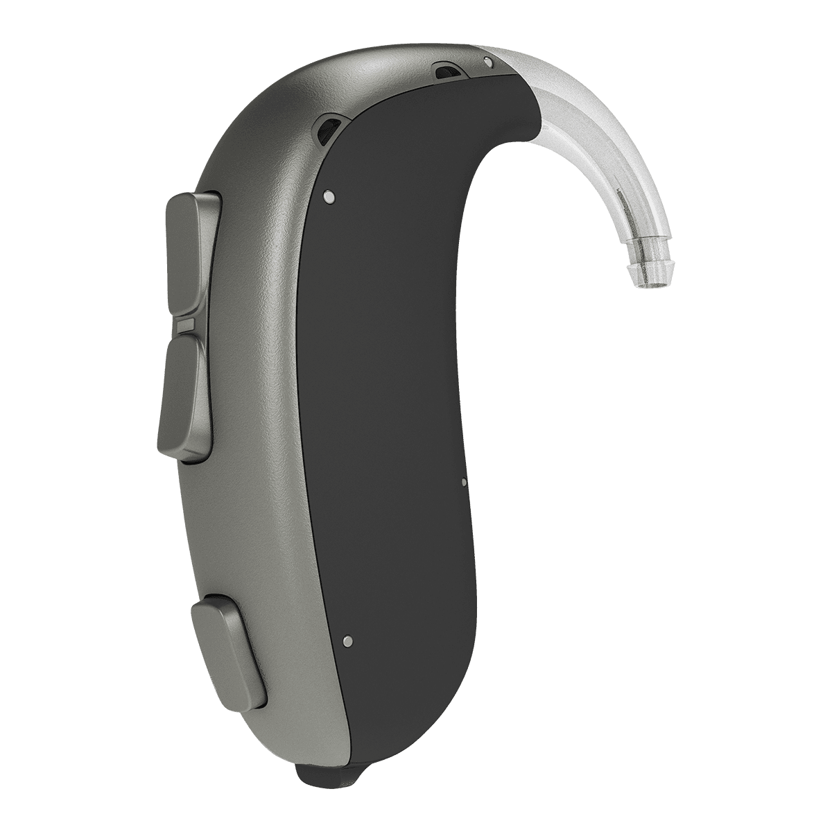 Bernafon behind-the-ear hearing aid, side profile