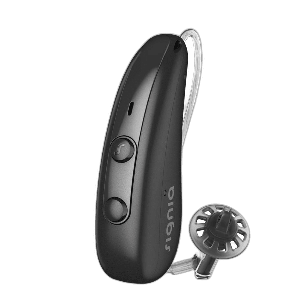 Signia behind-the-ear hearing aid