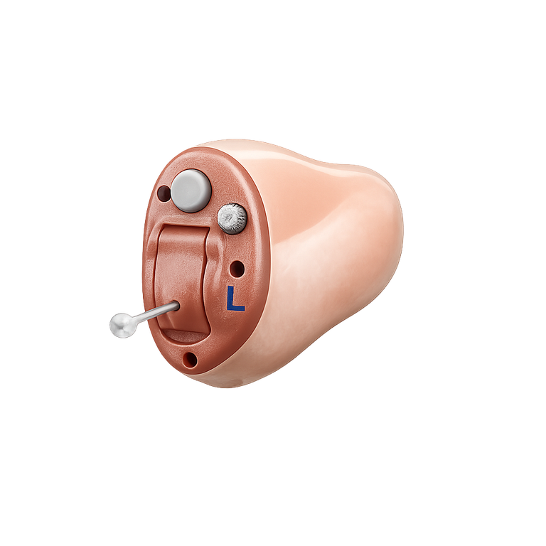 In the canal hearing aid with a custom shell